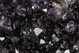 Dark Purple Amethyst Heart - Uruguay #343707-1